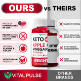 Vital Pulse frasco junto a regla para comparar tamaño y porciones