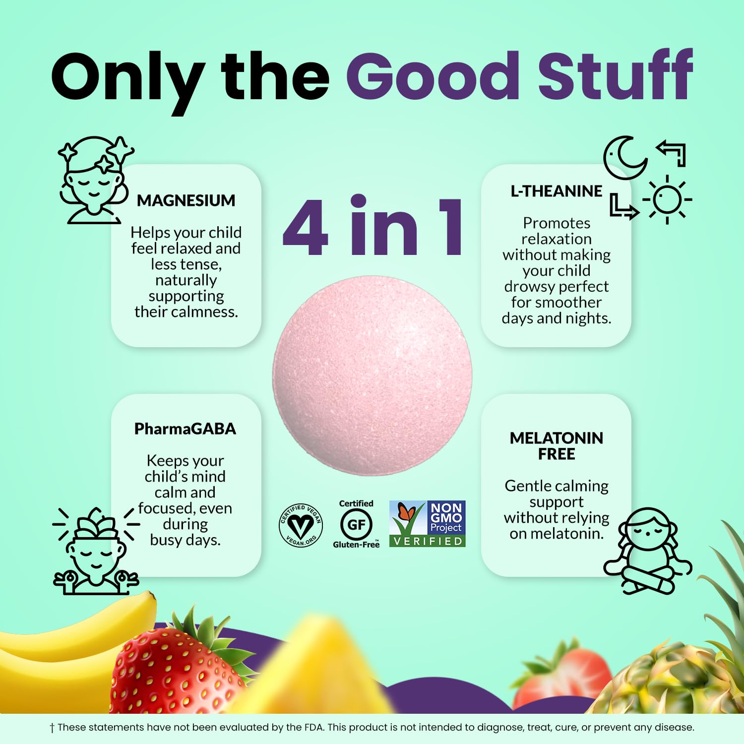 Vital Rise ingredientes de frutas mixtas ilustrando sabor apetecible