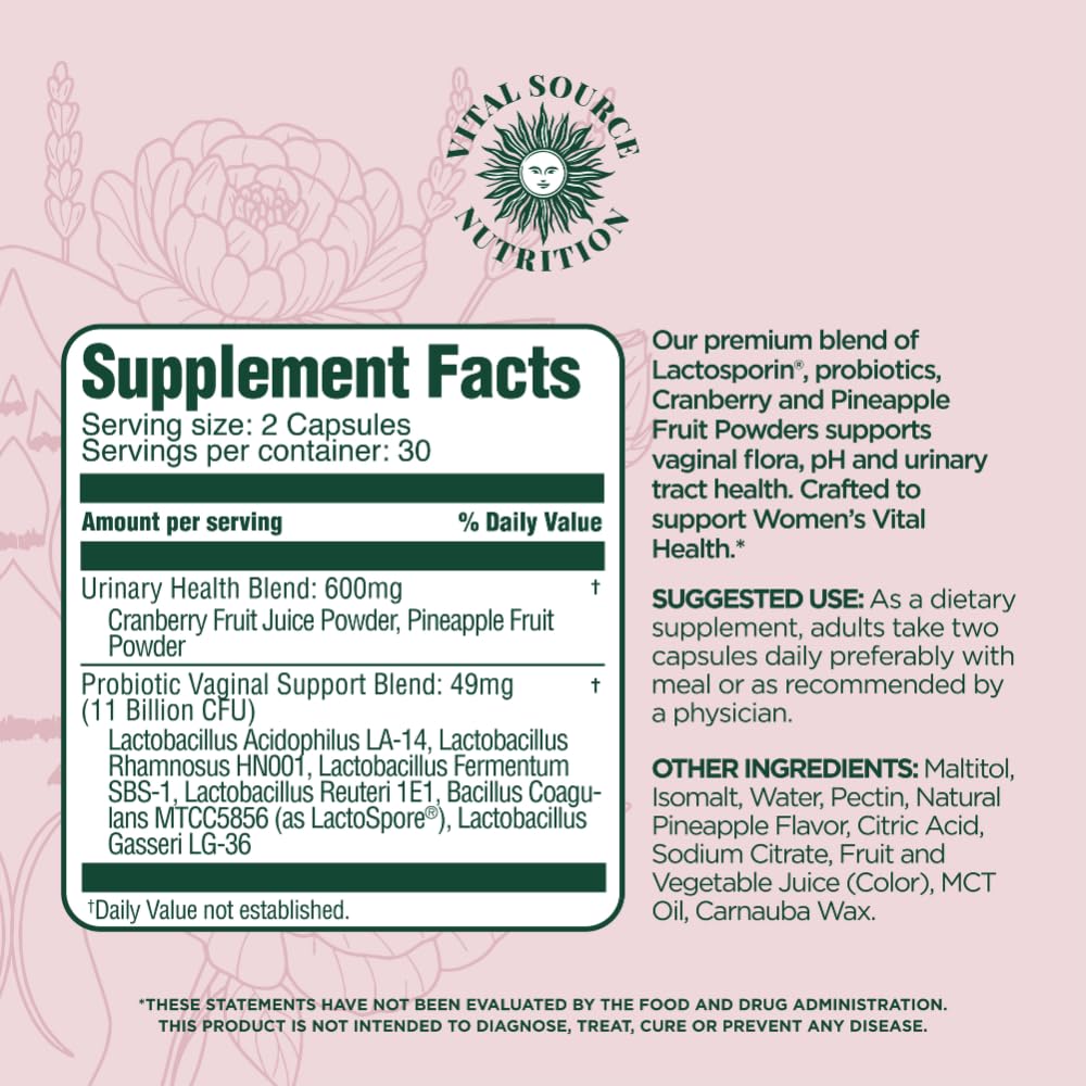Vital Source Nutrition arándano y piña en polvo junto a cápsulas, aporta antioxidantes naturales