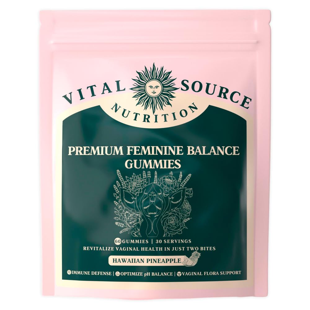 Vital Source Nutrition frente del empaque mostrando 60 gomitas y beneficios claros