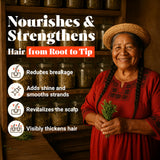Vital Strands aplicación en manos para sellar hidratación y control del frizz