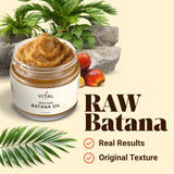 Vital Strands textura cremosa de batana mostrando absorción y nutrición