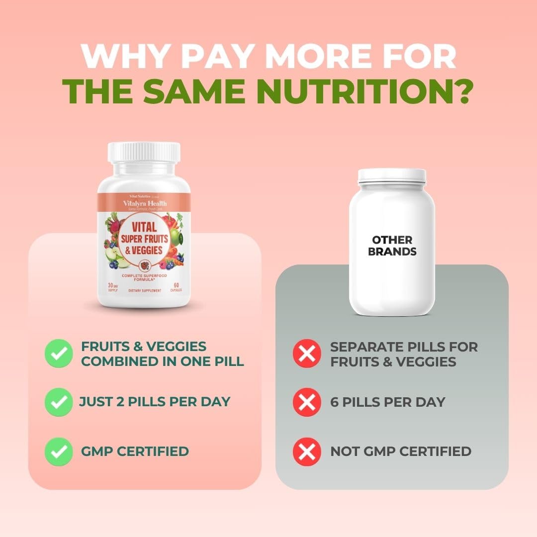 Vital NUTRITIVE frutas y verduras frescas como fuente natural