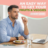 VITAL NUTRITIVE cápsulas expuestas que muestran textura y fácil ingestión