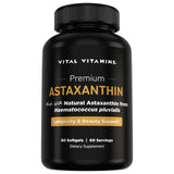 Vital Vitamins frasco frontal mostrando etiqueta y beneficio de piel radiante