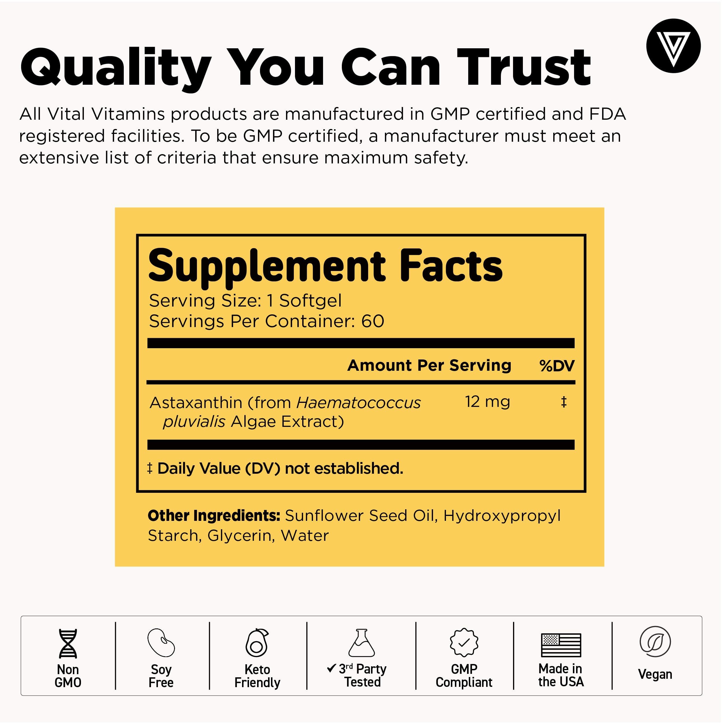 Vital Vitamins cápsulas junto a una pantalla para apoyar salud visual digital