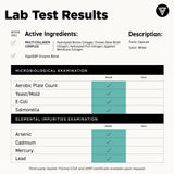 Vital Vitamins botella abierta con cápsulas listas para tomar