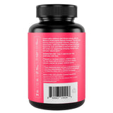 Vital Vitamins frasco junto a monedero para comparar tamaño portátil