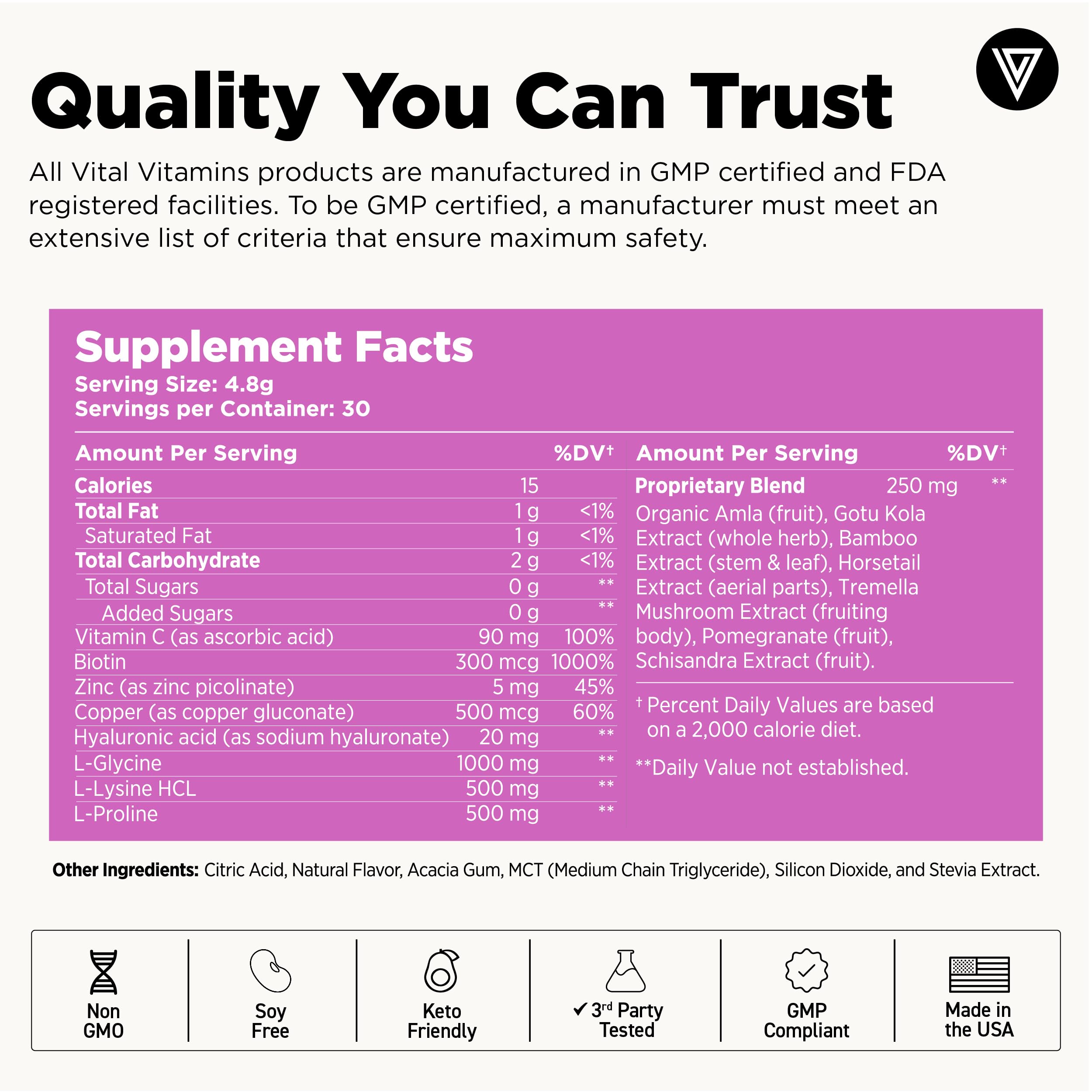 Vital Vitamins batido con el polvo mezclado, opción sabrosa en rutina diaria
