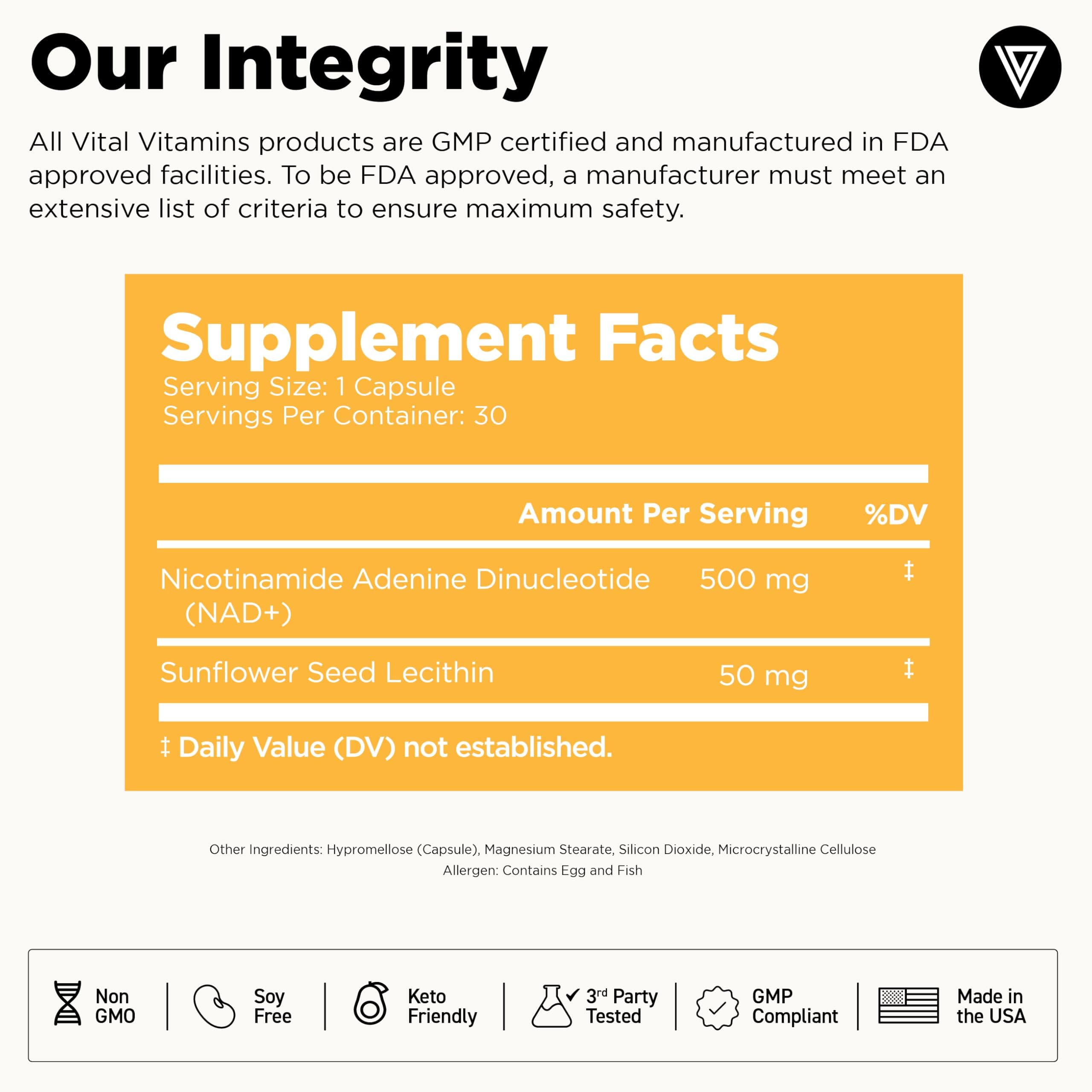 Vital Vitamins lecitina de girasol ingrediente clave para absorción