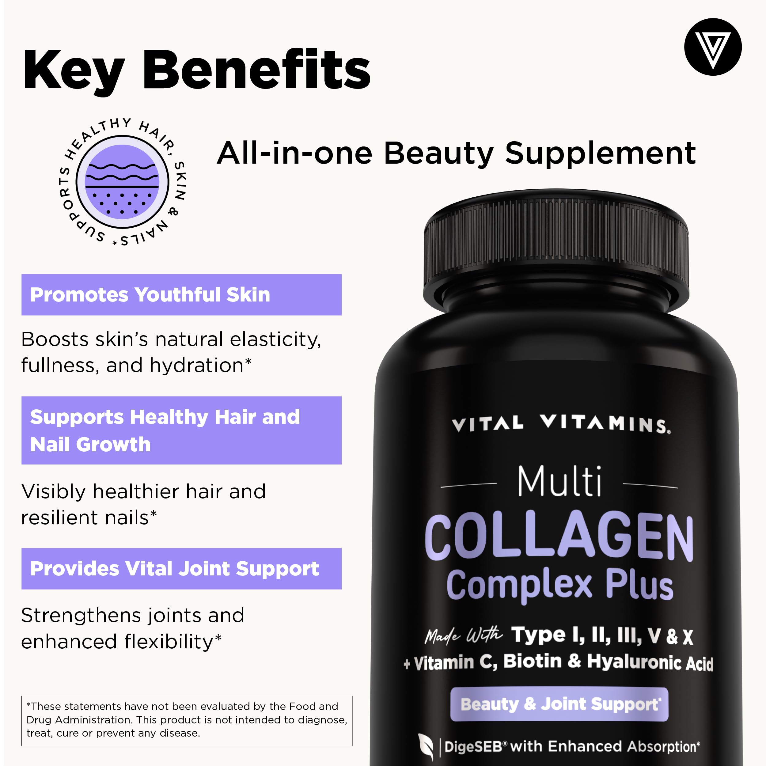 Vital Vitamins persona tomando cápsula, rutina diaria sencilla