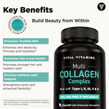 Vital Vitamins tabletas en mano para comparar escala y tamaño práctico