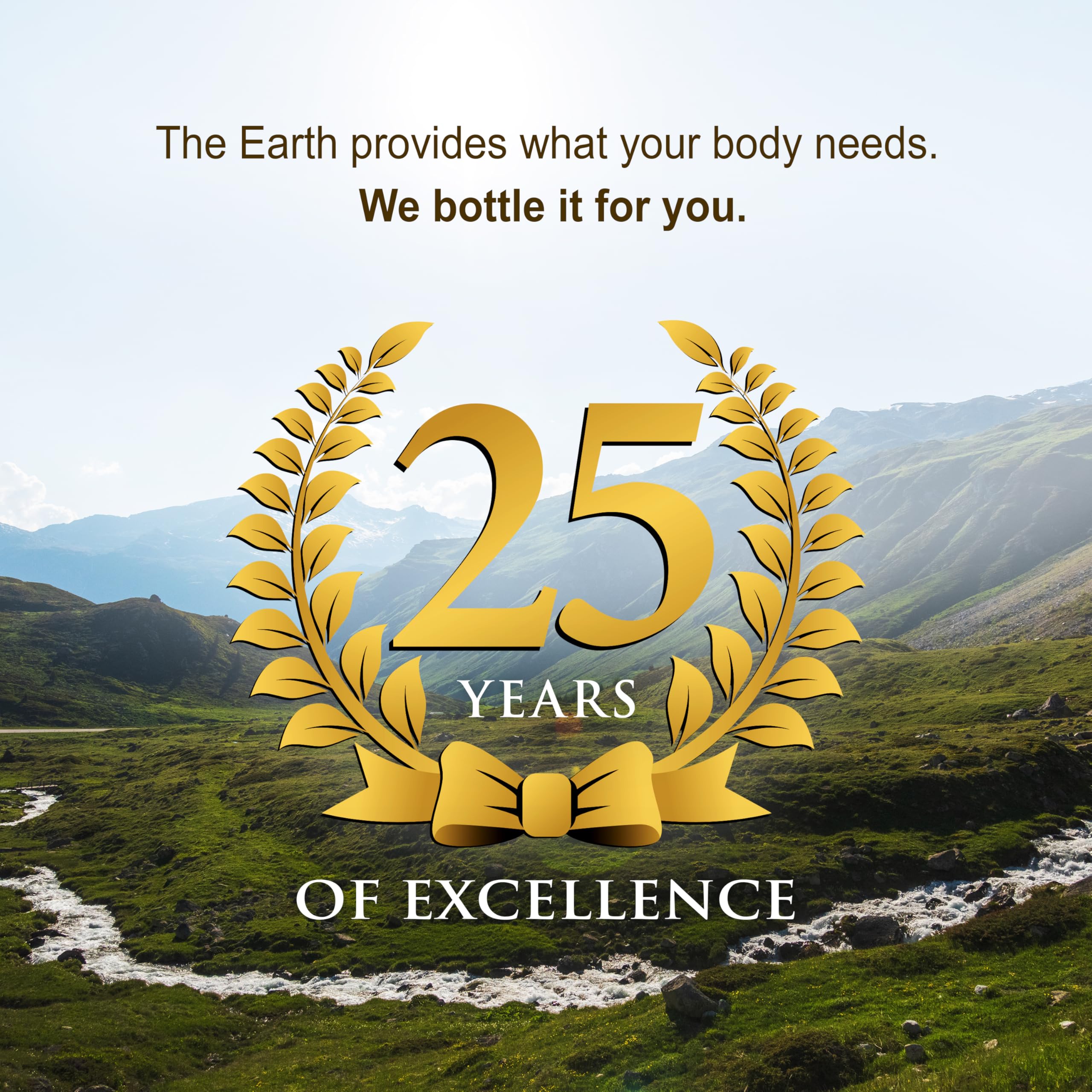 Vital Earth Minerals etiqueta legible con lista de ingredientes y ventajas