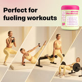 VitalForm atleta mezclando pre-workout en gimnasio antes del entrenamiento