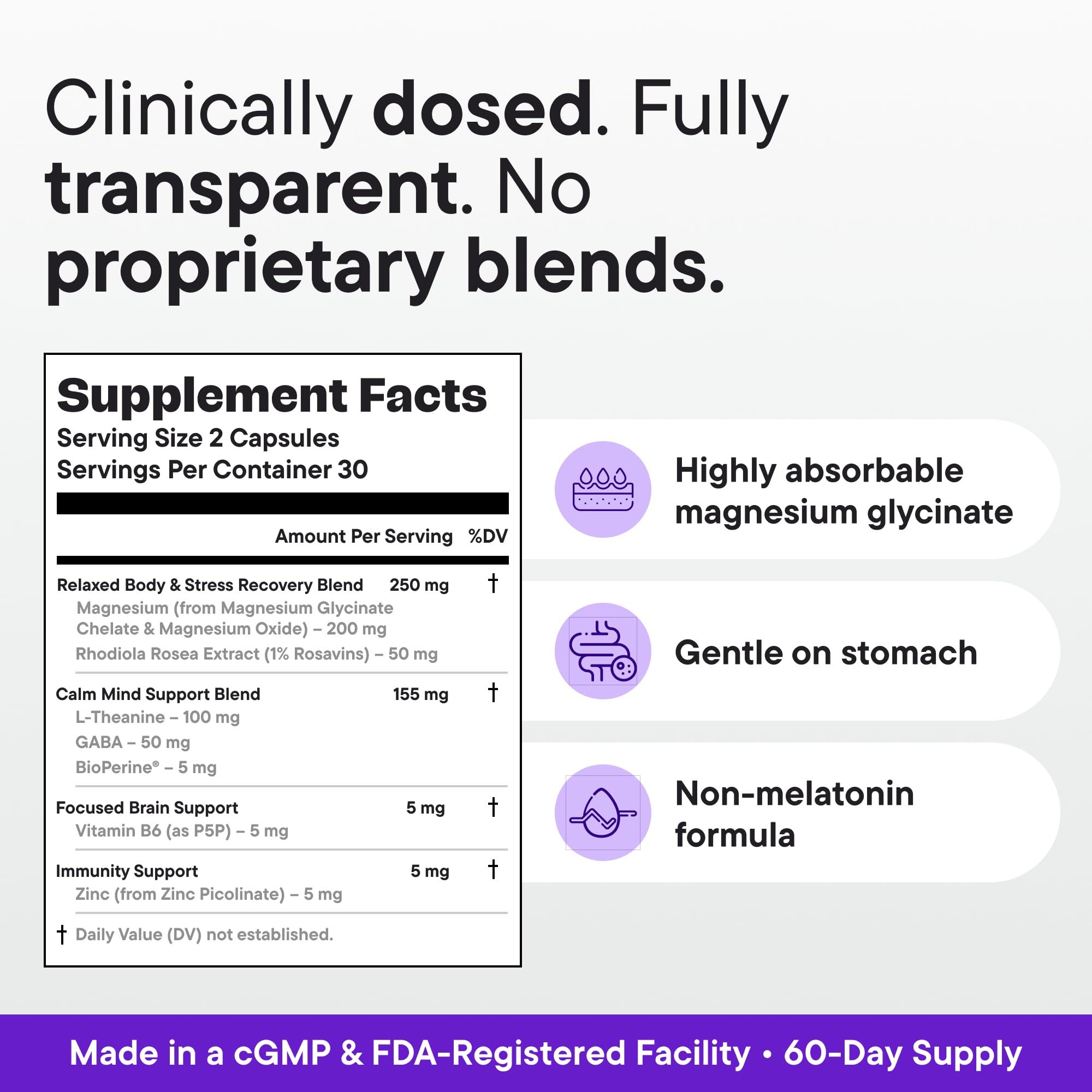 VitalForm etiqueta de ingredientes con lista clara y transparencia