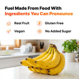 VitalFuel puré de plátano real como ingrediente principal y natural