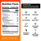 VitalFuel etiqueta con ingredientes limpios y sin azúcares añadidos