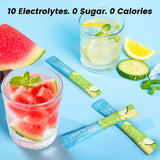 VitalHarvest Endure mezcla disuelta en vaso, bebida refrescante lista