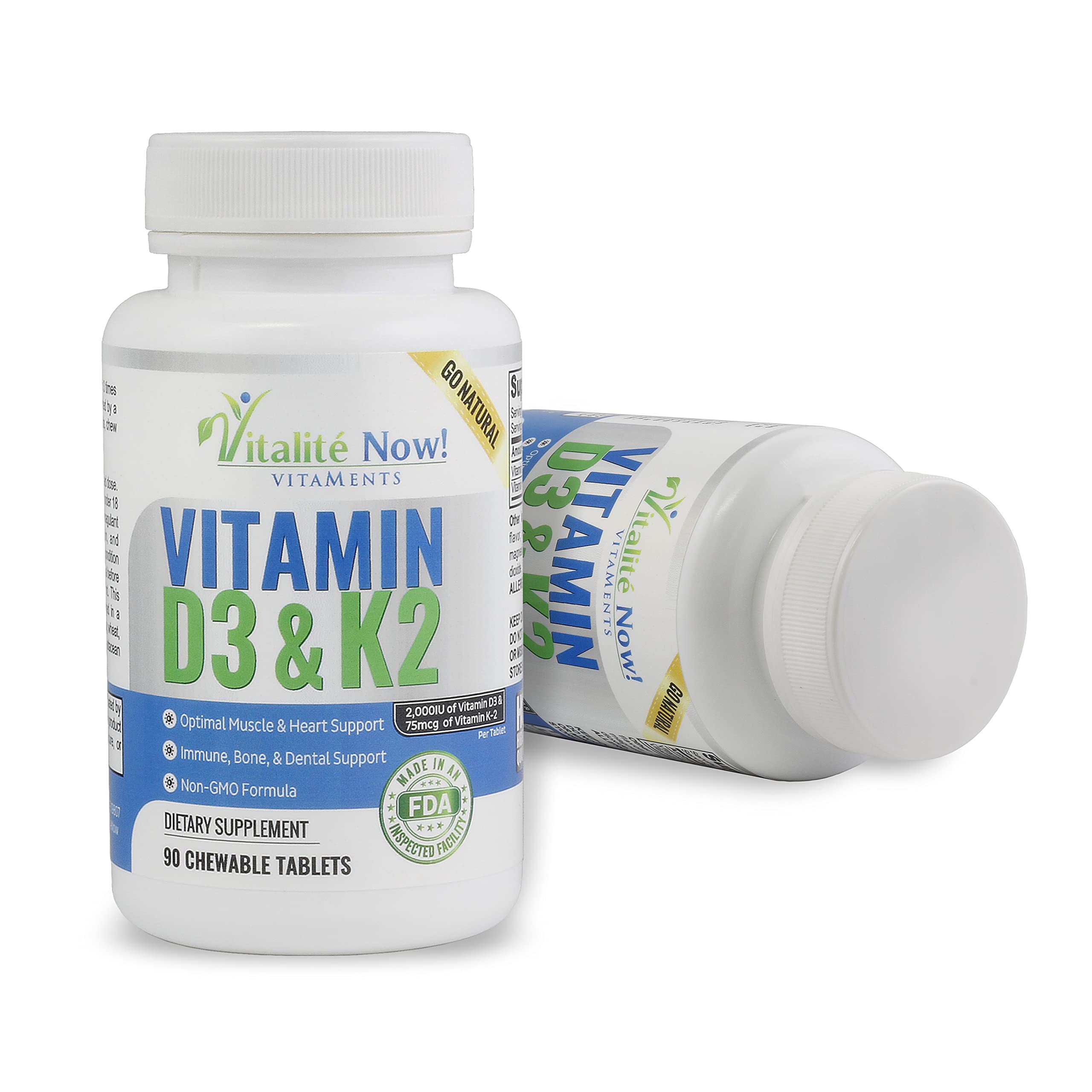 Vitalité Now! tabletas masticables sabor cereza que facilitan la toma diaria