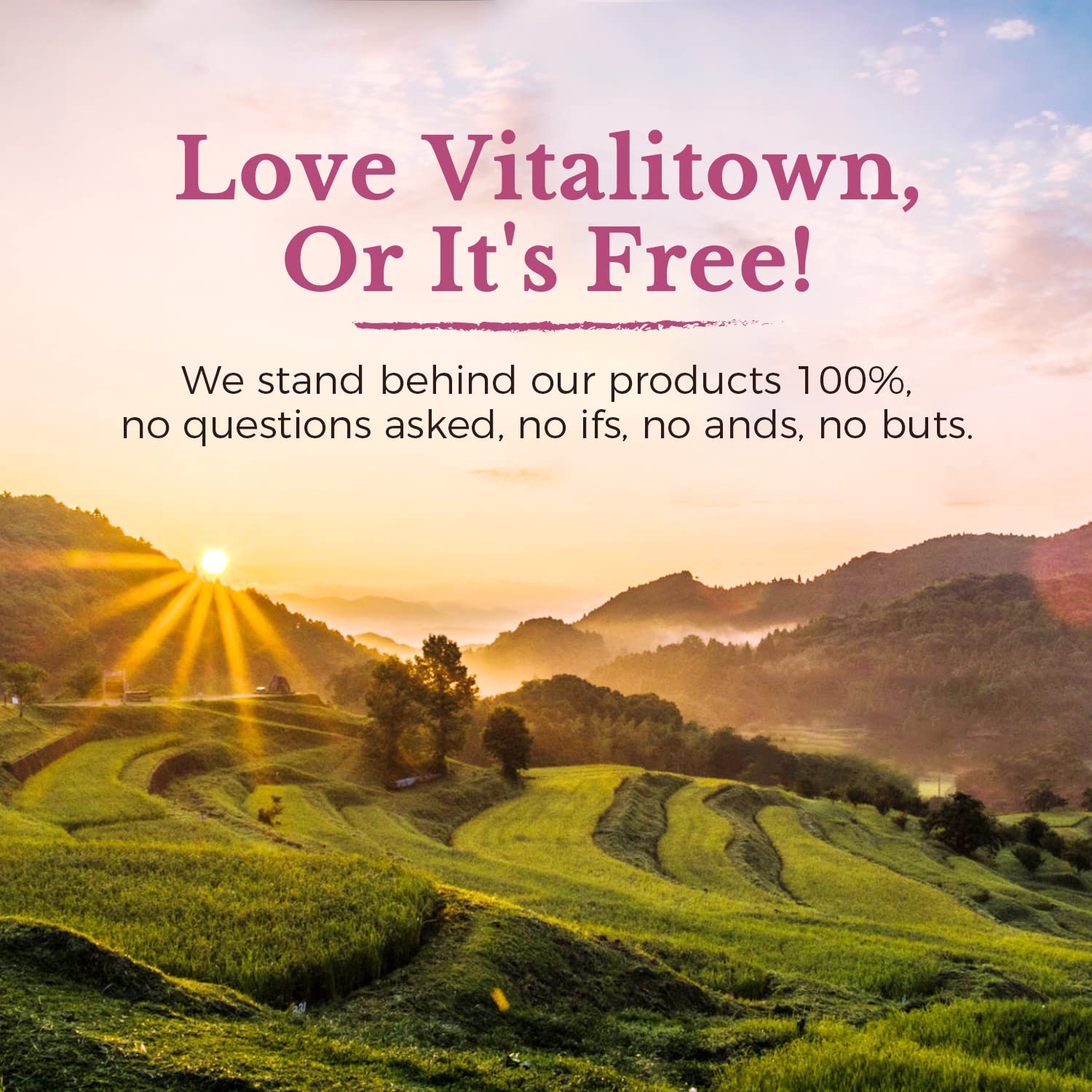 Vitalitown botella en cocina, integrando el suplemento al estilo de vida saludable