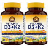 Vitalitown frente del envase mostrando la fórmula D3 K2 y cantidad