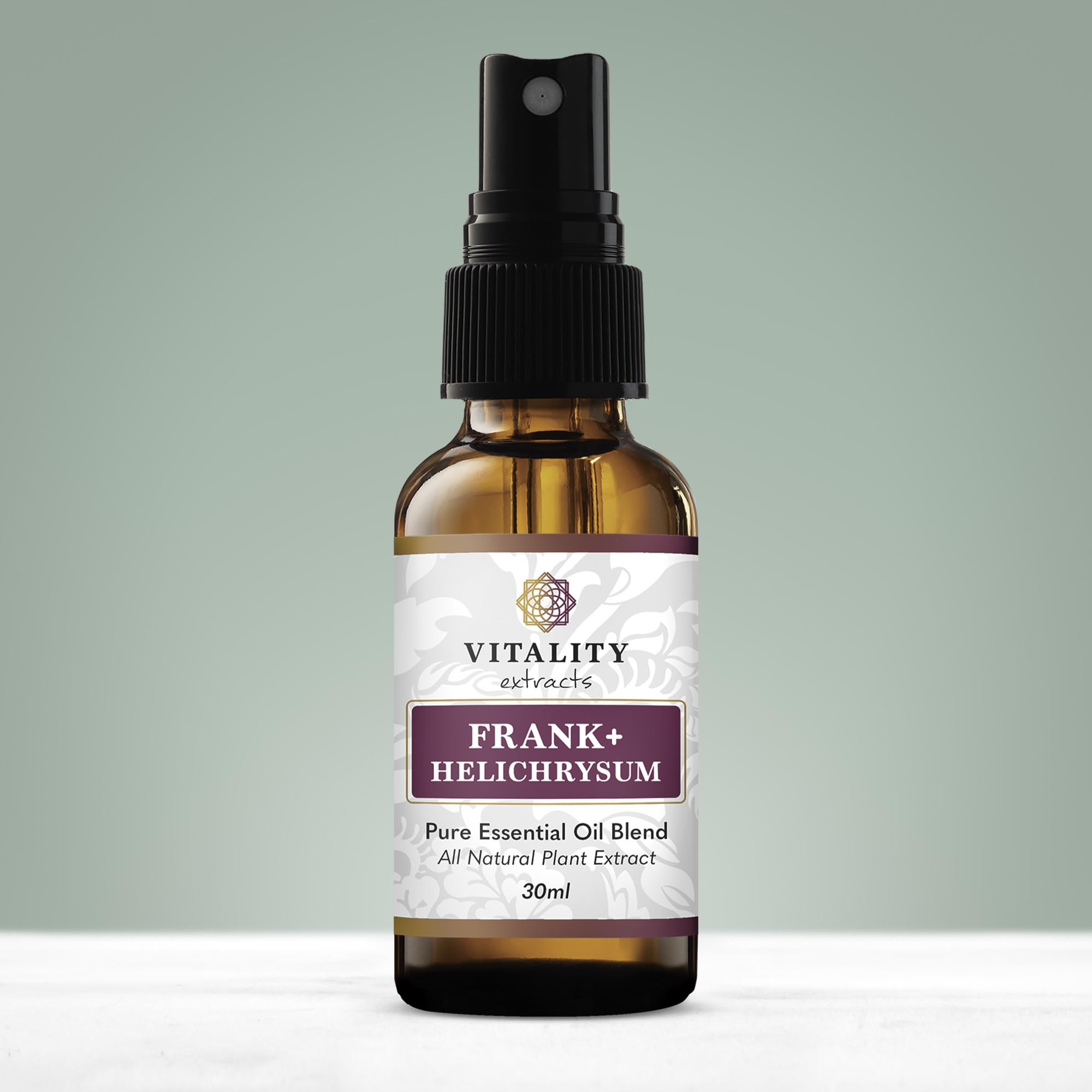 Vitality spray aromático en sala creando ambiente de relajación