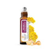 Vitality roll-on Frank+ Helichrysum vista frontal mostrando el envase y uso práctico