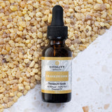 Vitality aceite en sesión de yoga promoviendo calma y concentración