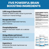 Vitality Now Youthful Brain tabletas en mano demostrando tamaño y facilidad para tragar