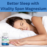 Vitality Span cápsulas abiertas mostrando polvo interior para absorción