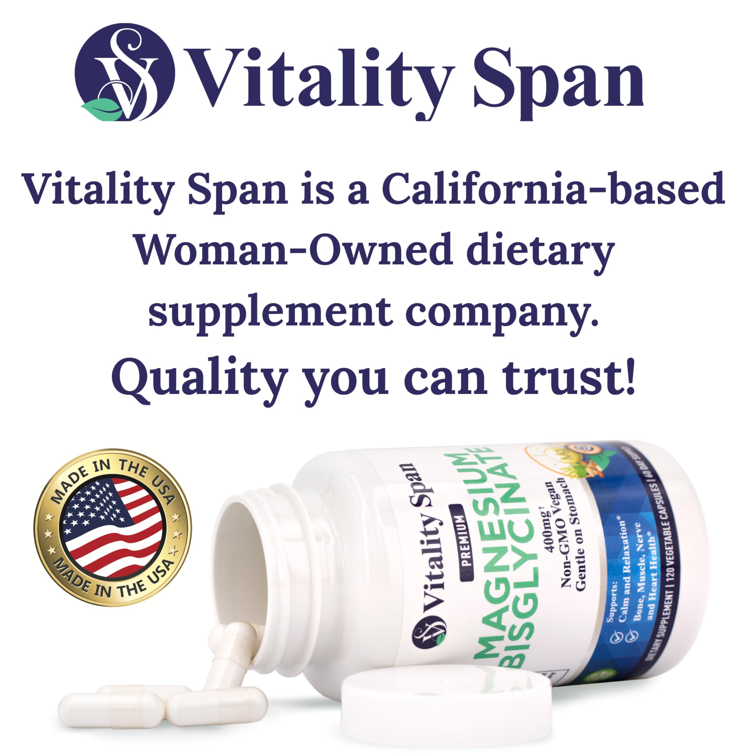 Vitality Span textura de cápsula mostrando superficie vegana y pureza