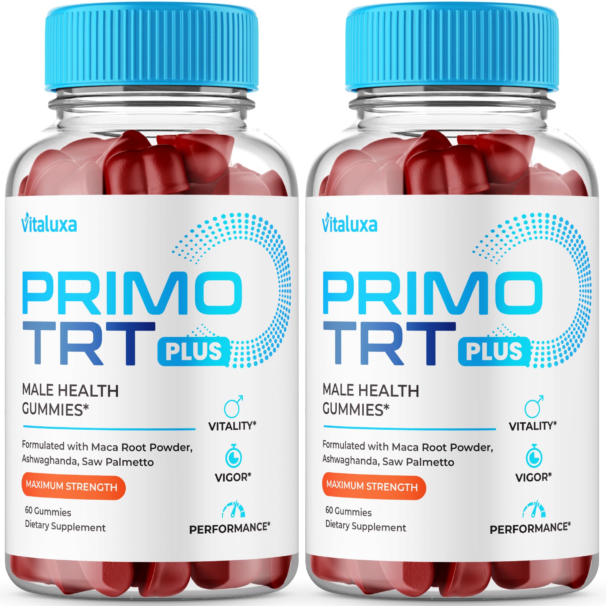 Vitaluxa primer plano del empaque frontal mostrando marca y formato, fácil identificación