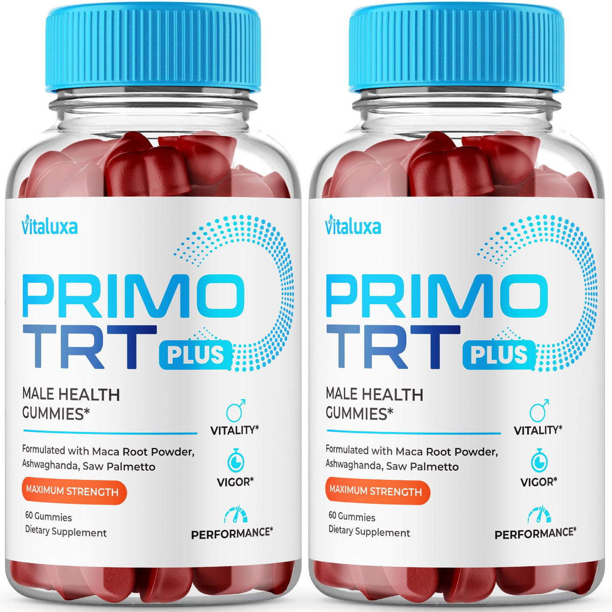 Vitaluxa primer plano del empaque frontal mostrando marca y formato, fácil identificación