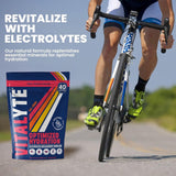 Botella Vitalyte en gimnasio ilustrando uso práctico durante entrenamiento