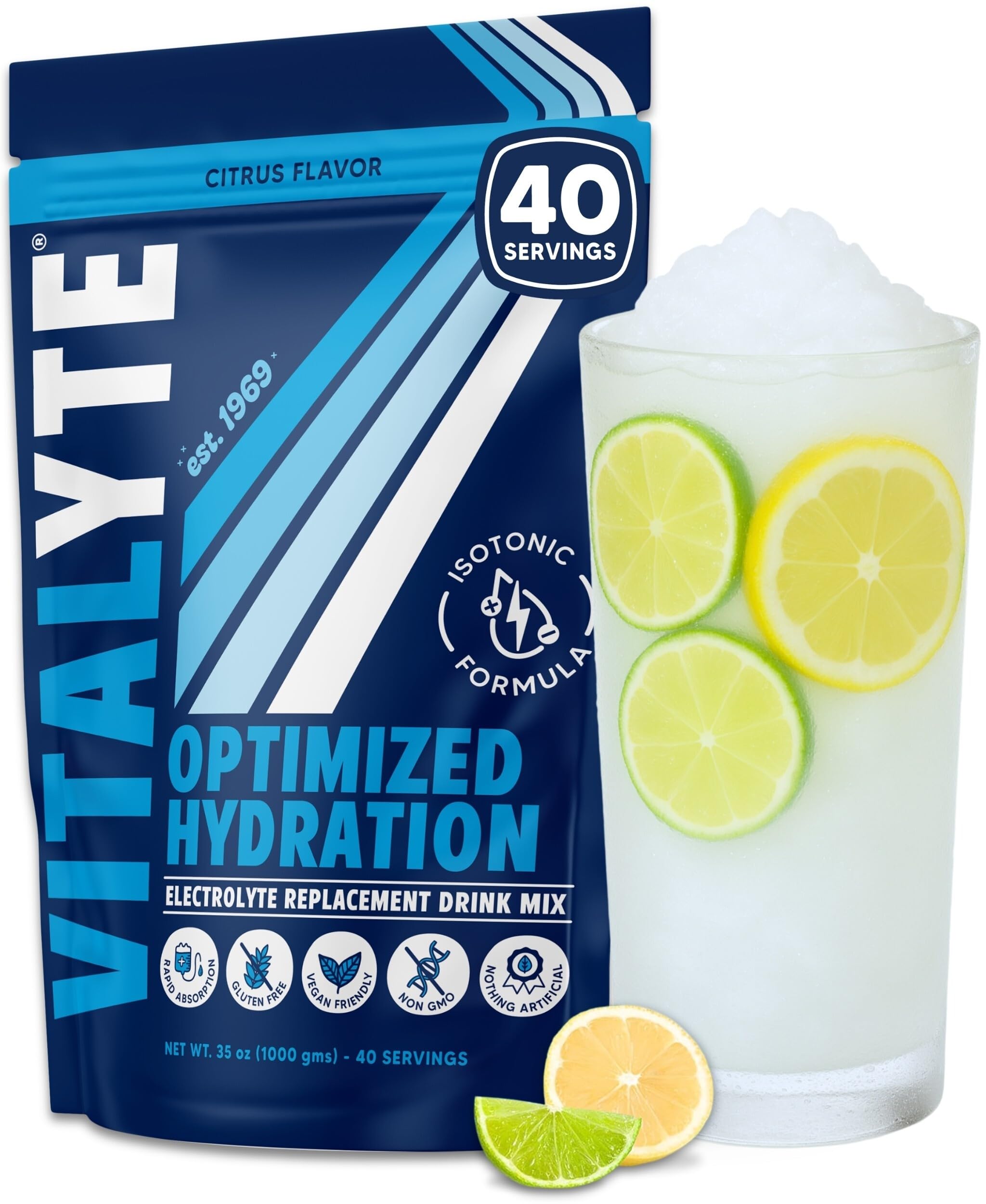 Vitalyte frente del envase mostrando la marca y beneficio de hidratación rápida
