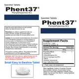 Vitamart Phent37 etiqueta frontal con lista de ingredientes para transparencia