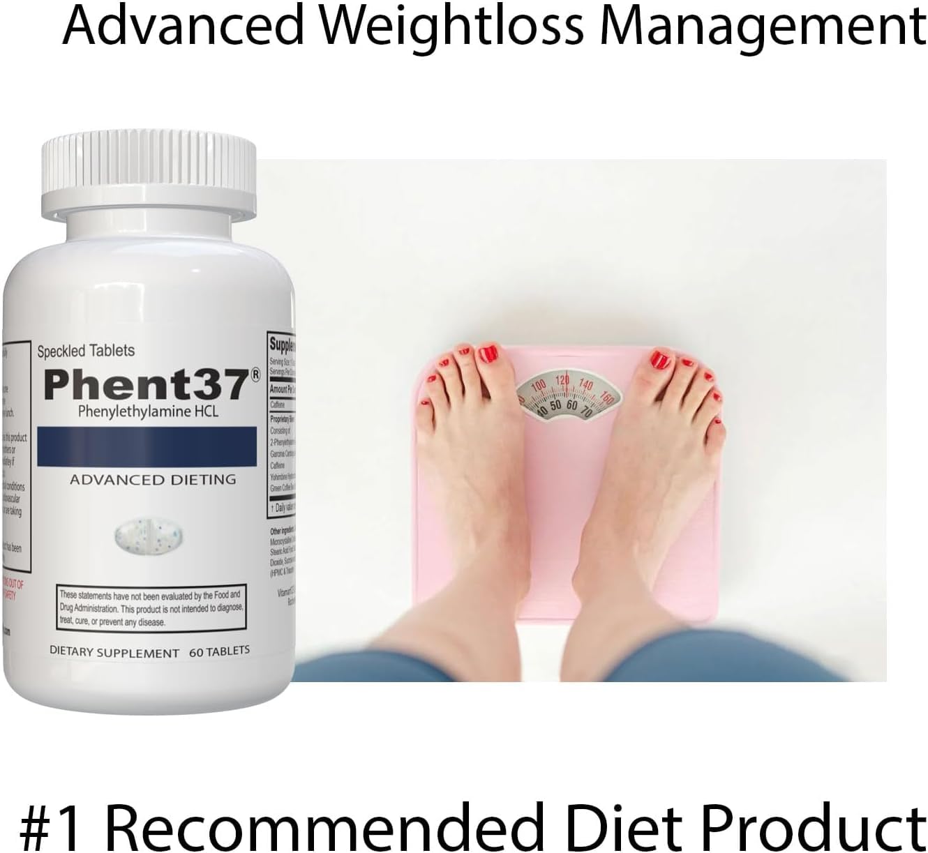 Vitamart Phent37 tableta en mano lista para tomar para conveniencia diaria