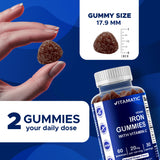 Vitamatic abrir la tapa con gominolas visibles, listo para usar