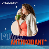 Vitamatic etiqueta en detalle mostrando ingredientes y beneficios claros