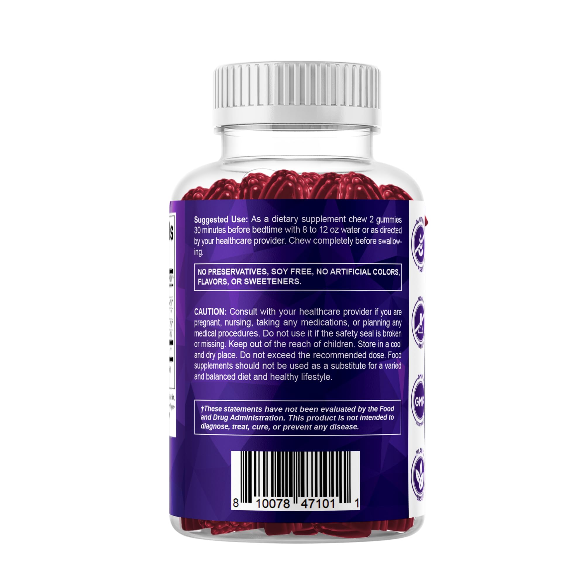 Vitamatic producto en mesa junto a vela para rutina nocturna relajante