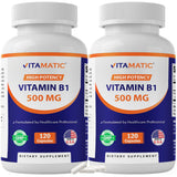 Vitamatic bote frontal mostrando cápsulas y etiqueta clara para elección informada