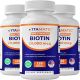 Vitamatic frasco frontal mostrando etiqueta y beneficios claros
