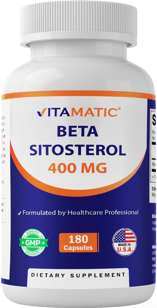 Vitamatic botella frontal con 180 cápsulas y etiquetado claro