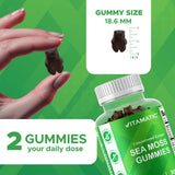Vitamatic caja abierta con gominolas, visual de cantidad y presentación