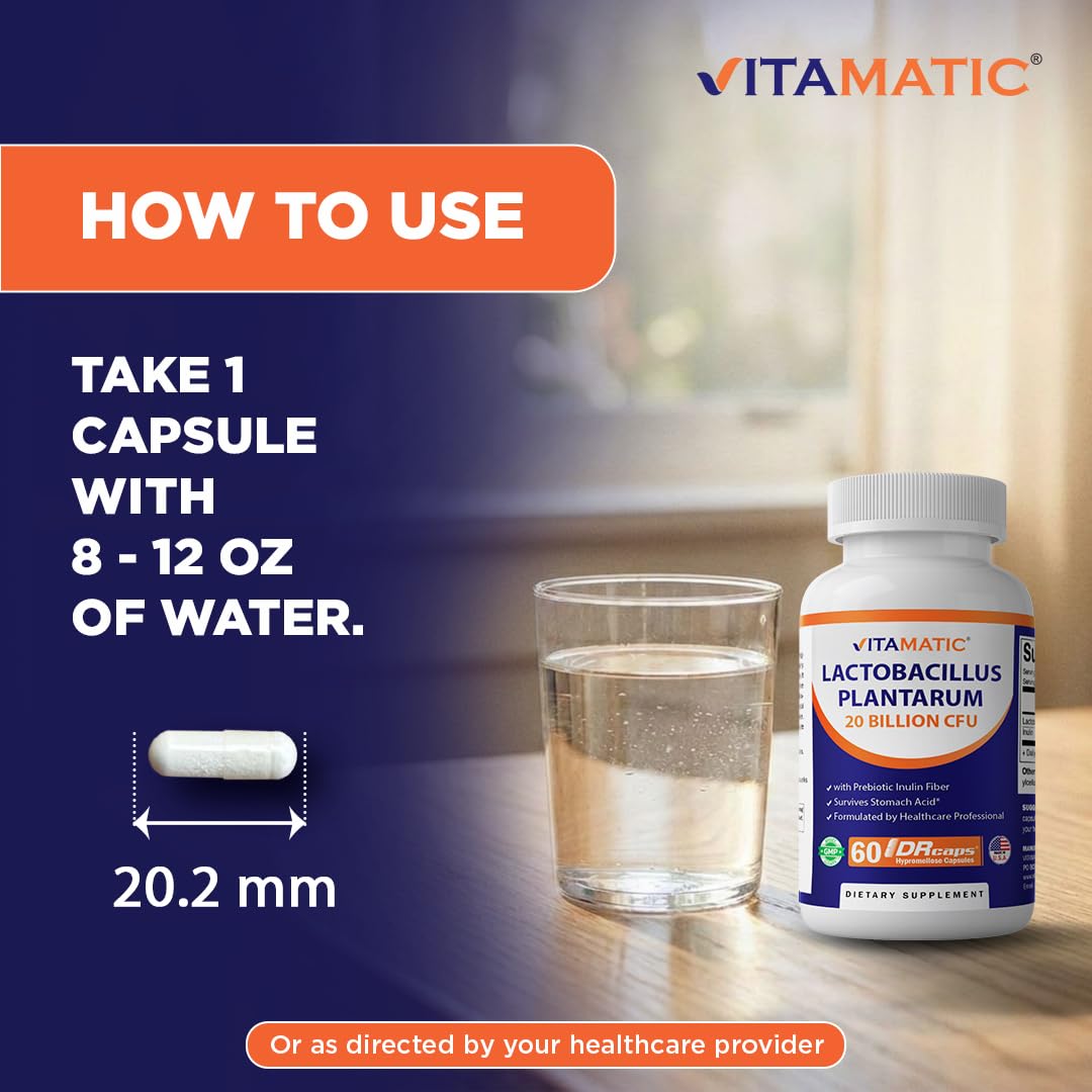 Vitamatic cápsula DR en mano ilustrando facilidad de ingestión