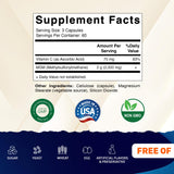 Vitamatic primer plano de cápsulas vegetales, muestra textura y calidad