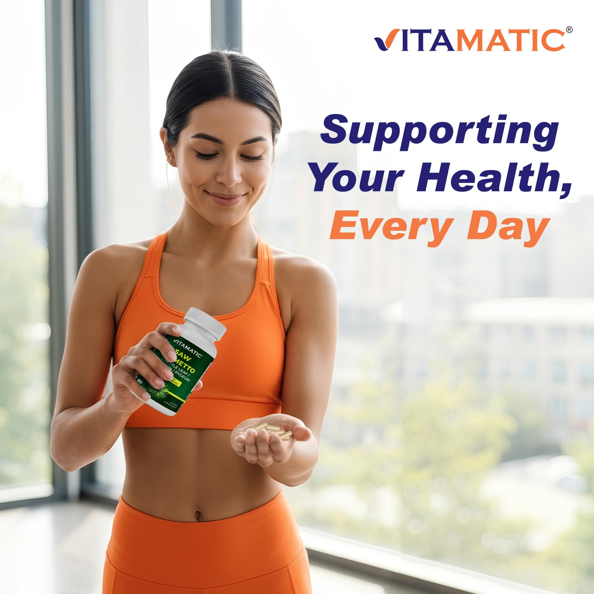 Vitamatic sello GMP indicando fabricación segura en EE. UU.