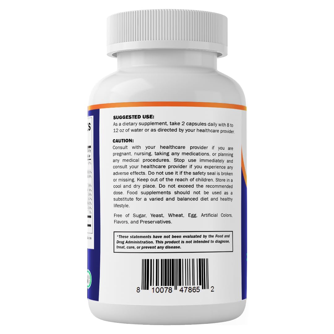 Vitamatic parte de etiqueta resaltando colina e inositol activos