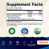 Vitamatic primer plano de una cápsula vegetal y su textura clara
