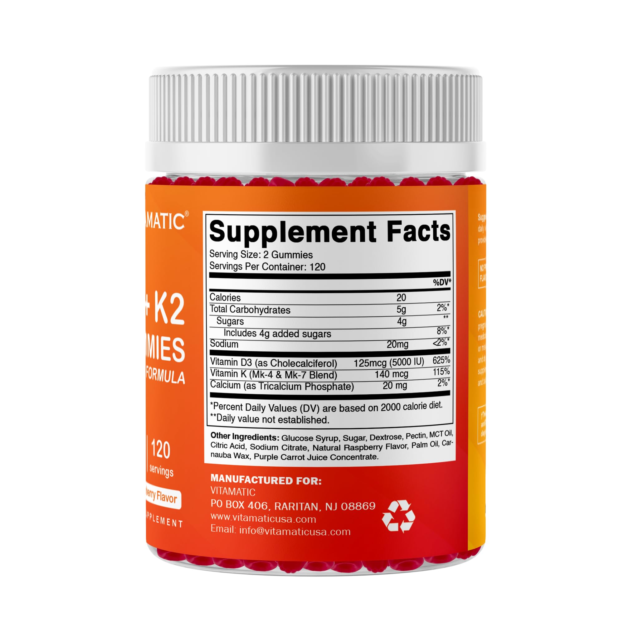 Vitamatic sello GMP que indica controles de calidad